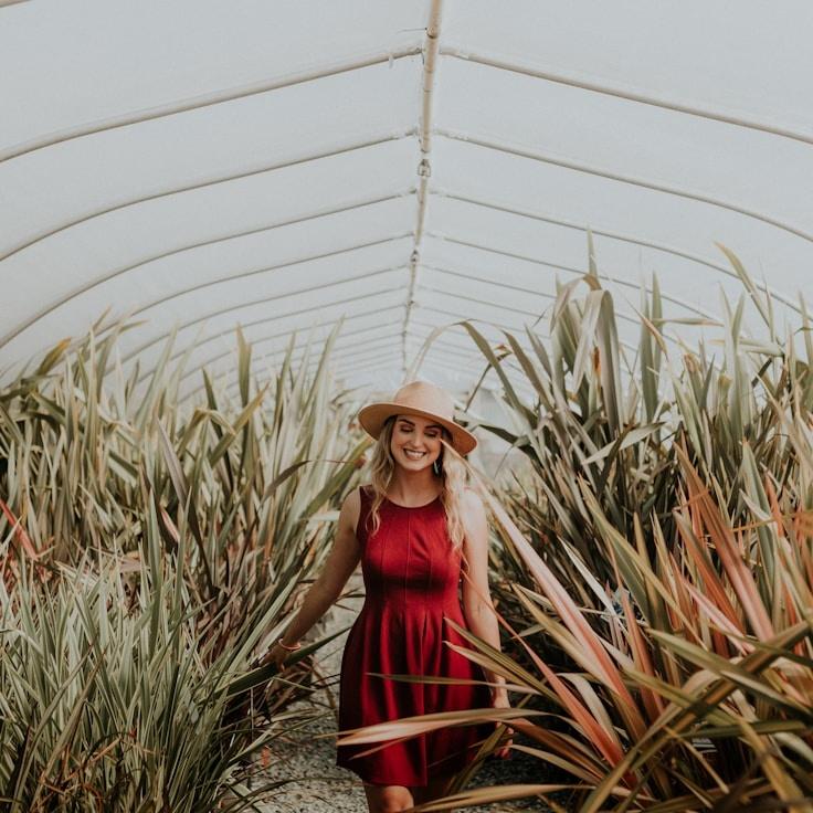 Anya Patel, Lead Design Curator at Honest Garden Hub, reviewing corporate floral arrangements
